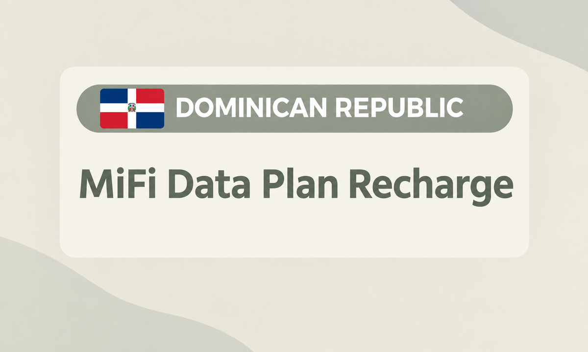 Dominican Republic -- MiFi Data Plan Recharge