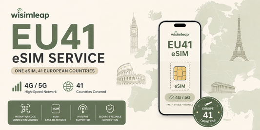 Europe eSIM 41 Countries, Unlimited Data Travel eSIM, Instant QR Code Delivery, No Physical SIM, Supports iPhone, Samsung & Google Pixel, Valid Across EU & UK (Copy)