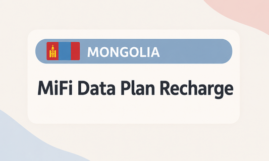 Mongolia-- MiFi Data Plan Recharge