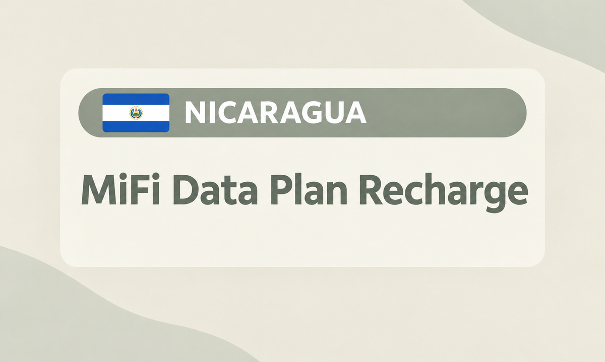 Nicaragua-- MiFi Data Plan Recharge