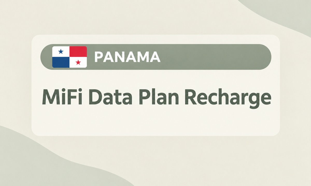 Panama -- MiFi Data Plan Recharge