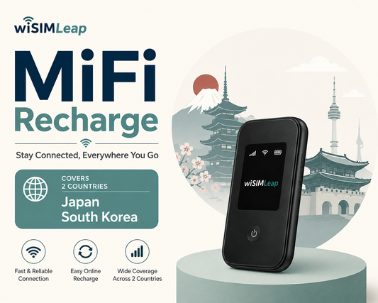 Japan, South Korea -- MiFi Data Plan Recharge